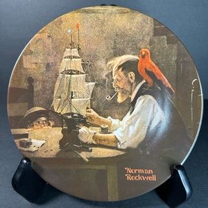 Norman Rockwell Collector Plate "The Ship Builder" Limited Edition